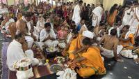Purnahuti and Pujana by HH Swamiji at Shri Vishveshwara Venugopala Temple; Paduka Pujana (14 Feb 2026) Pictures Courtesy of Shri Shriram Shirali
